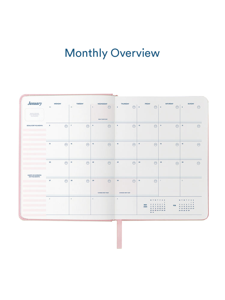 2025 Personal Planner in Chutoro (Pink)