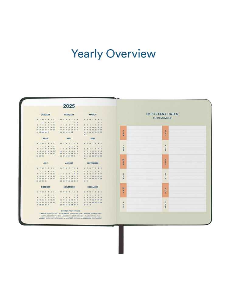 2025 Personal Planner in Kuro (Black)